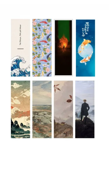 Art03  8li Ayraç Seti- Art  Hediyelik Kitap Ayracı 8 adet!