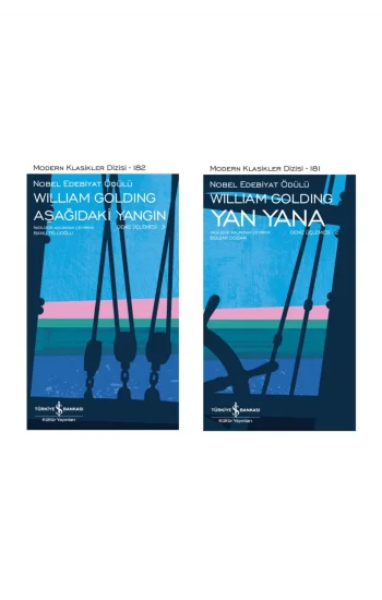 Aşağıdaki Yangın - Deniz Üçlemesi 3 + Yan Yana - Deniz Üçlemesi 2- 2 Kitap Set - Iş Bankası Özel Set