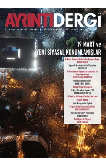 Ayrıntı Dergisi Sayı: 49 Güz 2025