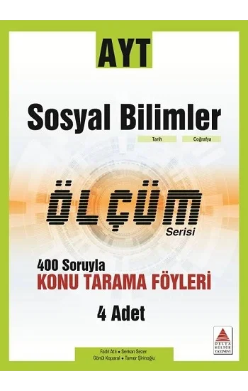 AYT Sosyal Bilimler Ölçüm Serisi 400 Soruyla Konu Tarama Föyleri