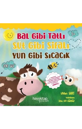 Bal Gibi Tatlı Süt Gibi Şifalı Yün Gibi Sıcacık, 3lü Set