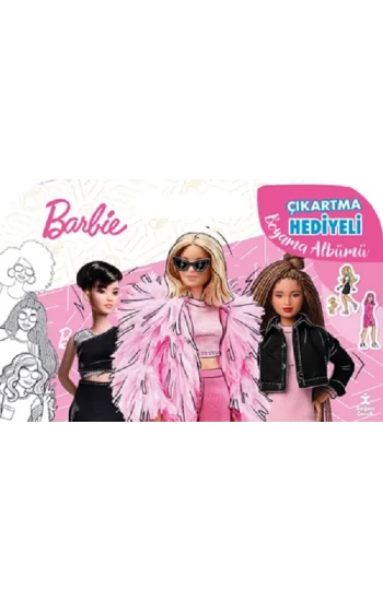 Barbie Çıkartma Hediyeli Boyama Albümü