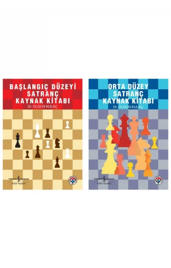 Başlangıç Düzeyi Satranç Ders Kitabı + Orta Düzey Satranç Kaynak Kitabı- 2 Kitap Set