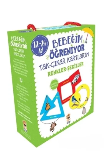 Bebeğim Öğreniyor - Tak Çıkar Kartlarım Renkler Şekiller (12 - 24 Ay)