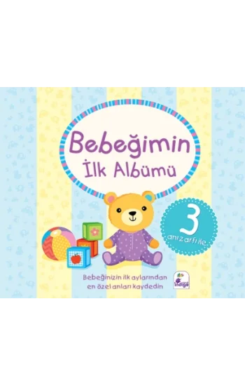 Bebeğimin İlk Albümü – (3 Anı Zarfı İle) (Ciltli)