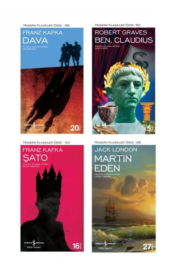 Ben, Claudius + Dava + Şato + Martin Eden- 4 Kitap Set - Iş Bankası Özel Set Ben, Claudius Kitabı