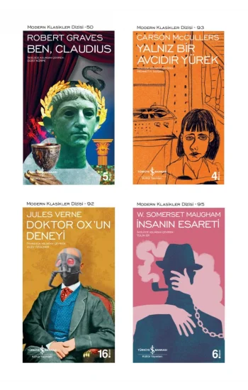 Ben, Claudius + Yalnız Bir Avcıdır Yürek + Doktor Oxun Deneyi + Insanın Esareti- 4 Kitap Set