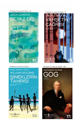 Beyaz Diş + Vahşetin Çağrısı + Sineklerin Tanrısı + Gog- 4 Kitap Set - Iş Bankası Özel Set Beyaz Diş