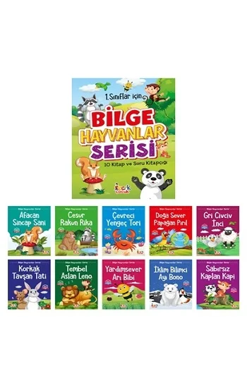 Bilge Hayvanlar Serisi (10 Kitap+Soru Kitapçığı)