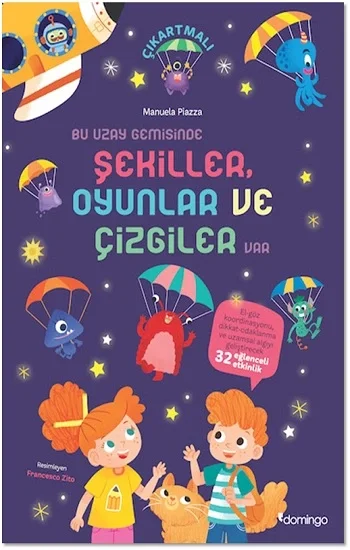 Bir Uzay Gemisinde Şekiller Oyunlar ve Çizgiler Var