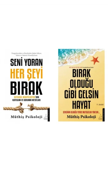 Bırak Olduğu Gibi Gelsin Hayat + Seni Yoran Her Şeyi Bırak- 2 Kitap Set - Iş Bankası Özel Set