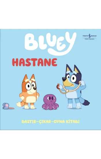 Bluey - Hastane - Bastır - Çıkar - Oyna Kitabı - Ciltli