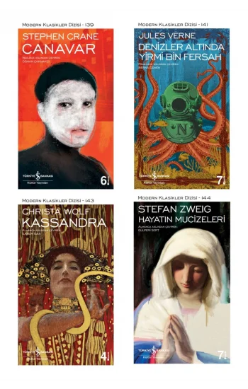 Canavar + Denizler Altında Yirmi Bin Fersah + Kassandra + Hayatın Mucizeleri- 4 Kitap Set