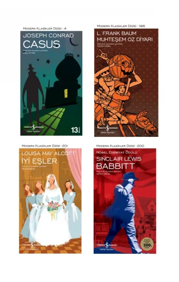 Casus + Muhteşem Oz Diyarı + Iyi Eşler + Babbitt- 4 Kitap Set - Iş Bankası Özel Set Casus Kitabı