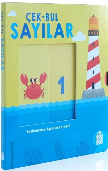 Çek-Bul Sayılar Hareketli Kitaplar (Sıvama Cilt)