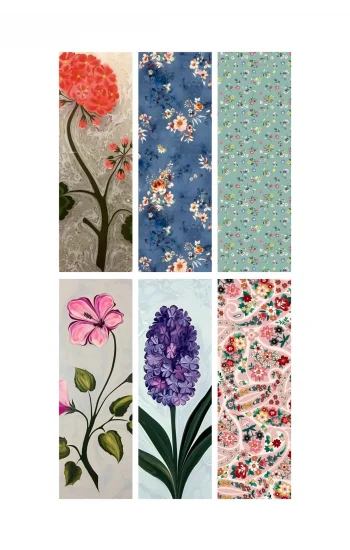 Çiçek Seti Kitap Ayraçları Ayraç 6lı set