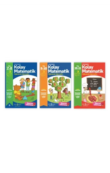 Çıkartmalarla Kolay Matematik - (7-8), (9-10), (10-11) - 3 Kitap Set