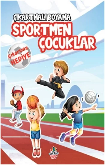 Çıkartmalı Boyama - Sportmen Çocuklar