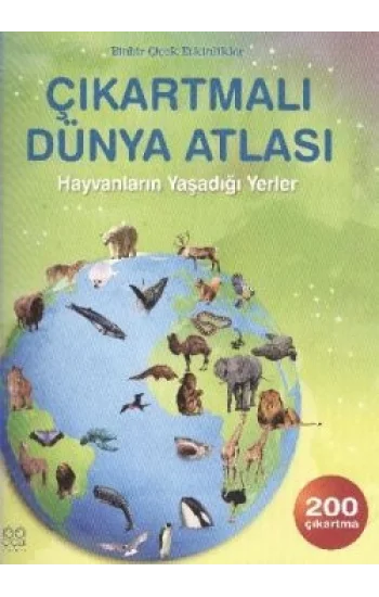 Çıkartmalı Dünya Atlası - Hayvanların Yaşadığı Yerler