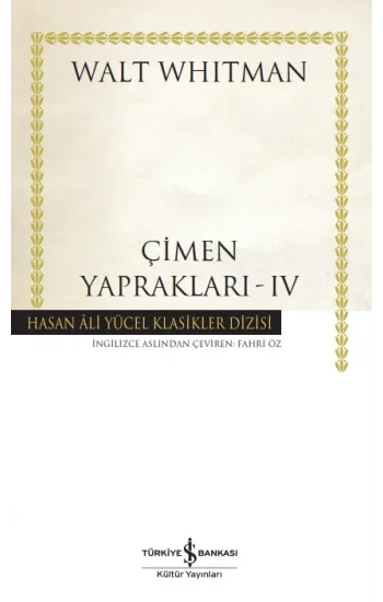 Çimen Yapraklari – IV (Ciltli)