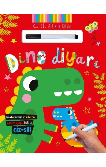Çiz – Sil Aktivite Kitabı  Dino Diyarı