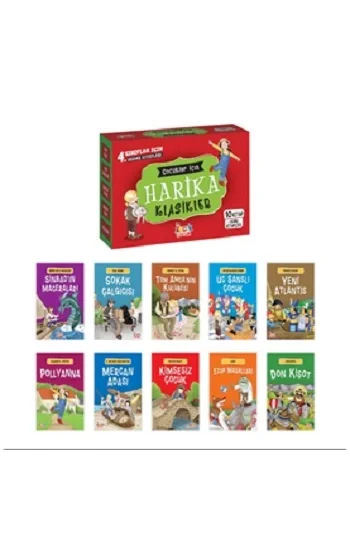 Çocuklar İçin Harika Klasikler (10 Kitap+Soru Kitapçığı)