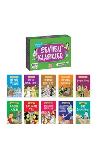 Çocuklar İçin Sevilen Klasikler (10 Kitap + Soru Kitapçığı)