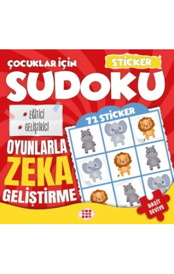 Çocuklar İçin Sudoku - Sticker Hediyeli Basit Seviye 1