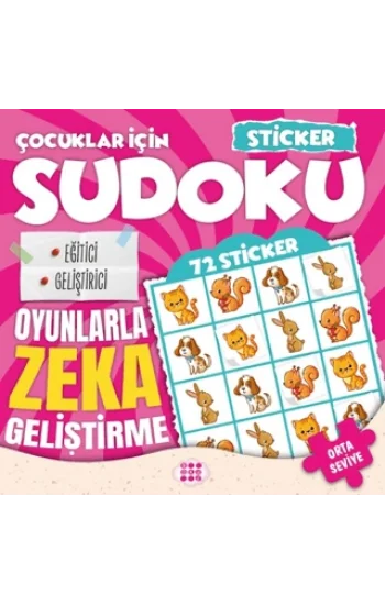 Çocuklar için Sudoku - Sticker Hediyeli Orta Seviye 1