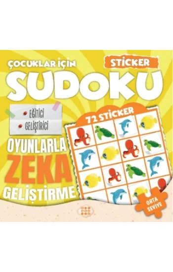 Çocuklar İçin Sudoku - Sticker Hediyeli Orta Seviye 2