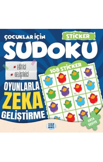 Çocuklar için Sudoku - Sticker Hediyeli Orta Seviye 3