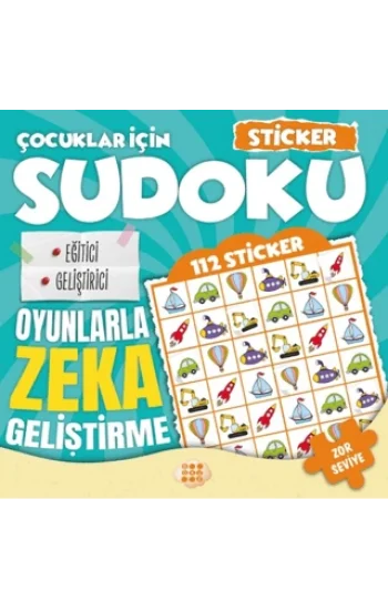 Çocuklar İçin Sudoku - Sticker Hediyeli Zor Seviye 1