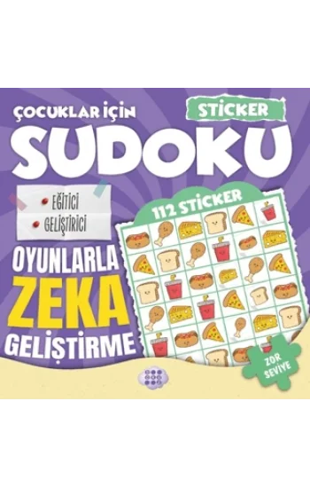 Çocuklar İçin Sudoku - Sticker Hediyeli Zor Seviye 4