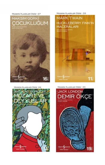 Çocukluğum + Huckleberry Finnin Maceraları + Mozart Ve Deyyuslar + Demir Ökçe- 4 Kitap Set