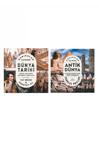 Dakikalar Içinde Dünya Tarihi + Dakikalar Içinde Antik Dünya- 2 Kitap Set - Iş Bankası Özel Set