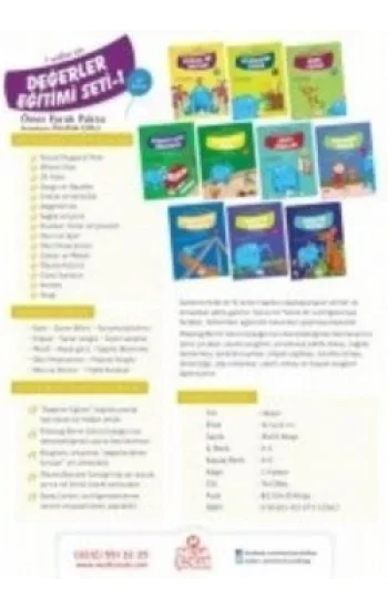 Değerler Eğitimi Seti -1  (10 Kitap Takım)