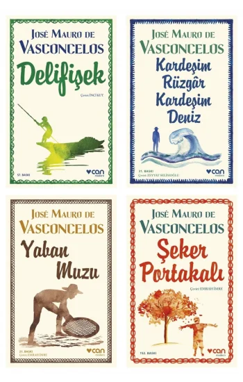 Delifişek + Kardeşim Rüzgar, Kardeşim Deniz + Yaban Muzu + Şeker Portakalı- 4 Kitap Set