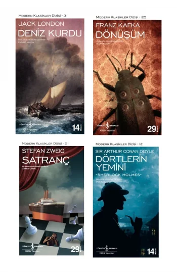Deniz Kurdu + Dönüşüm + Satranç + Dörtlerin Yemini- 4 Kitap Set - Iş Bankası Özel Set Deniz Kurdu Ki