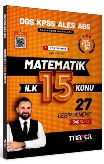 DGS KPSS ALES MEB-AGS Matematik YouTube Hocam İlk 15 Konu 27 Deneme Çözümlü