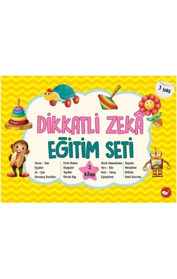Dikkatli Zeka Eğitim Seti  3. Kitap- 3 Yaş