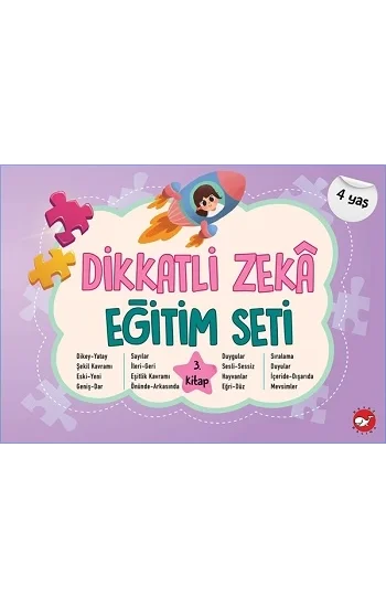Dikkatli Zeka Eğitim Seti 3. Kitap (4 Yaş)