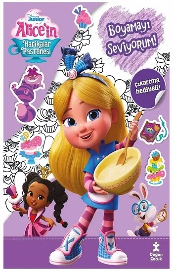 Disney Alicein Harikalar Pastenesi Boyama