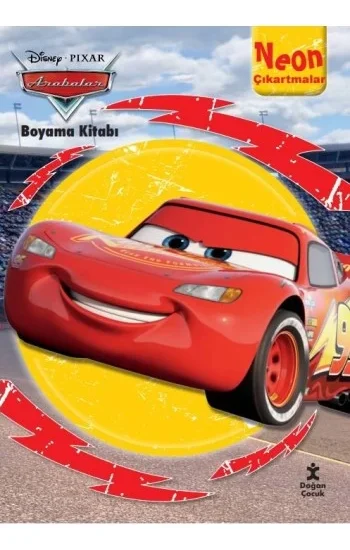 Disney Arabalar Neon Çıkartmalı Boyama Kitabı