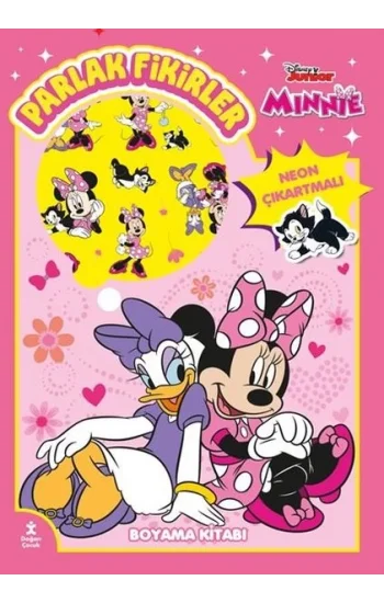 Disney Junior Minnie - Parlak Fikirler Neon Çıkartmalı Boyama Kitabı