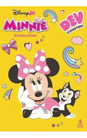 Disney Minnie - Dev Çıkartmalı Boyama Kitabı | Doğan Çocuk (İnce Kapak)