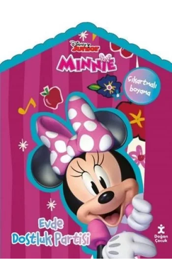 Disney Minnie Evde Çıkartmalı Boyama Kitabı