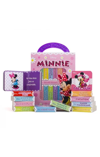 Disney Minnie Mouse - My First Library Board Book Block 12-Book Set