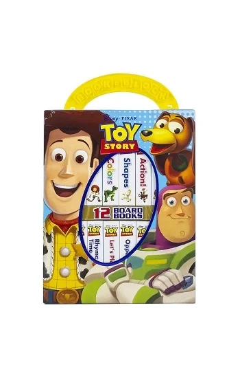 Disney: My First Library 12 Board Books- Toy Story Woody, Buzz Lightyear, and More!
