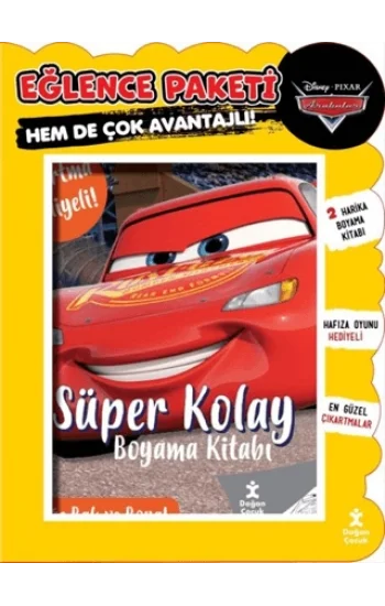 Disney Pixar Arabalar 2li Boyama - Eğlence Paketi - Süper Kolay