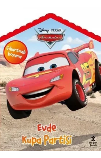 Disney Pixar Arabalar Evde Kupa Partisi Çıkartmalı Boyama Kitabı Kitap Açıklaması